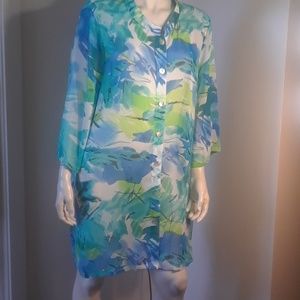 Ulla Poplin semi sheer cover-up 20-22